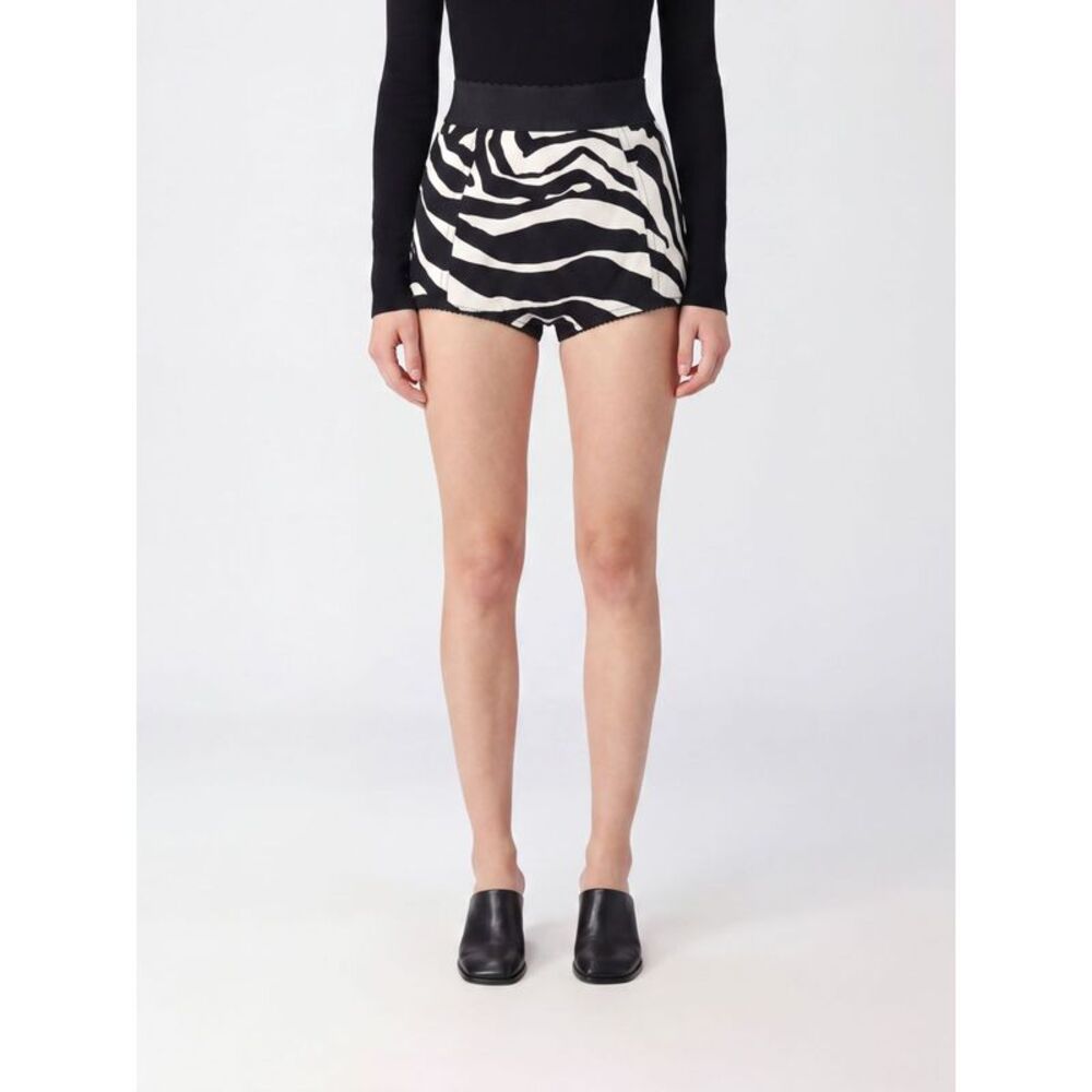 Dolce & Gabbana Women Dolce & Gabbana Zebra-Print High-Waisted Culotte Shorts
